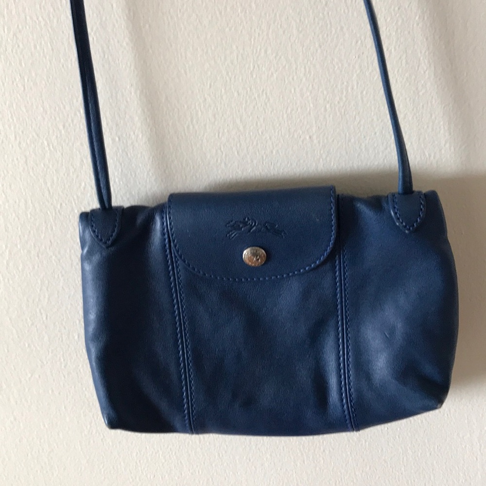 Longchamp Cobalt LEATHER Crossbody